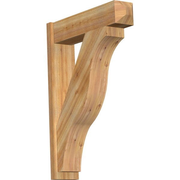 Ekena Millwork Funston Rough Sawn Craftsman Outlooker, Western Red Cedar, 8"W x 32"D x 44"H OUT08X32X44FST04RWR - main
